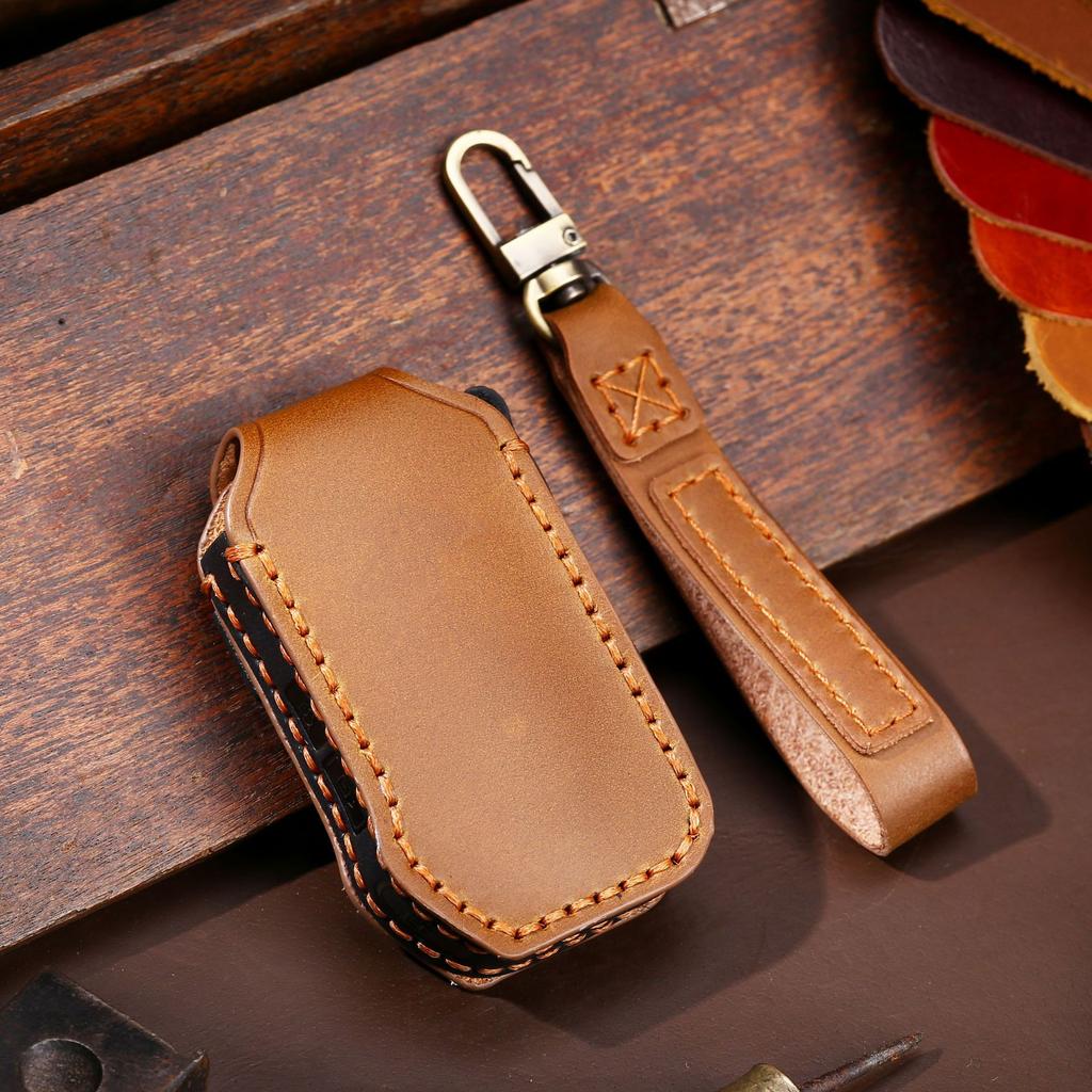Leather Car Key Cover Keychain Holder Case Protector for Kia Sportage 4 Seltos Sorento Optima Niro K2 K5 K3 Stinger K900 Remote