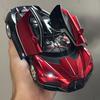 1:24 Bugatti Tourbillon Supercar Alliage Moulé sous Pression Métal Modèle de Voiture Haute Simulation Ornements Décorations Loisirs Objets de Collection Vacances