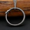 Colier Simplu Vintage Ouroboros Punk Hip Hop Oțel Inoxidabil Pandantiv Șarpe Pentru Bărbați Femei Bijuterii Cadouri Dropshipping