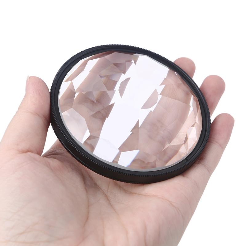 77mm Filter Colorful Prism Kaleidoscope Prism Variable Number Of Shooting Objects Gourmet Effect Wedding Slr