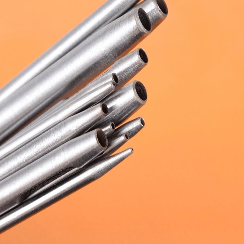 6Pcs/Set Leather Hole Punching Tools Hollow Round Hole Puncher Clothing Sewing Leathercraft Accessories Drilling Puncher Kit