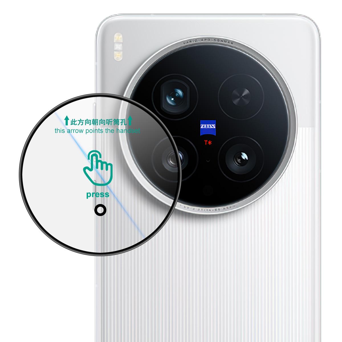 

IMAK Защита объектива камеры для vivo X200 Ultra 5G Закаленное стекло Пленка для объектива с рамкой для самопозиционирования A