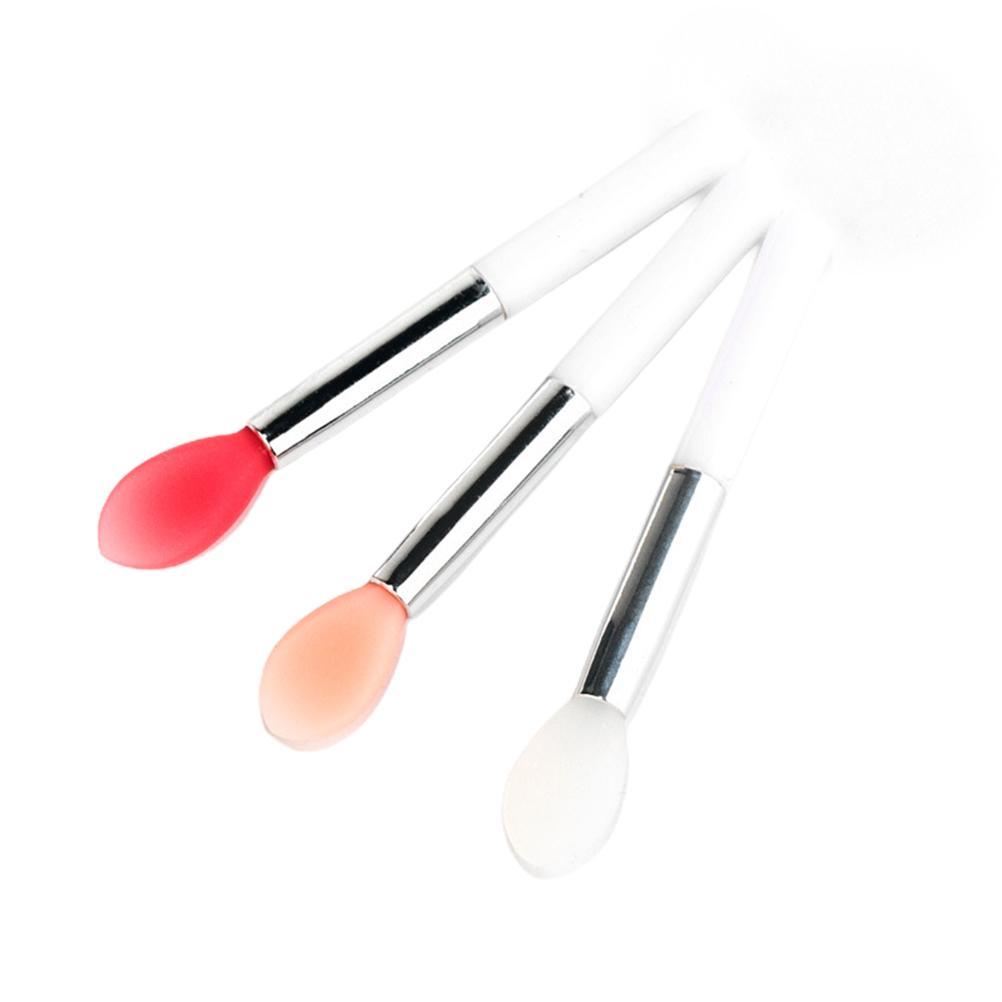 

Мягкая силиконовая кисть для лица, 3 шт., кисть для губ, мини-кисть для макияжа для мужчин, женщин