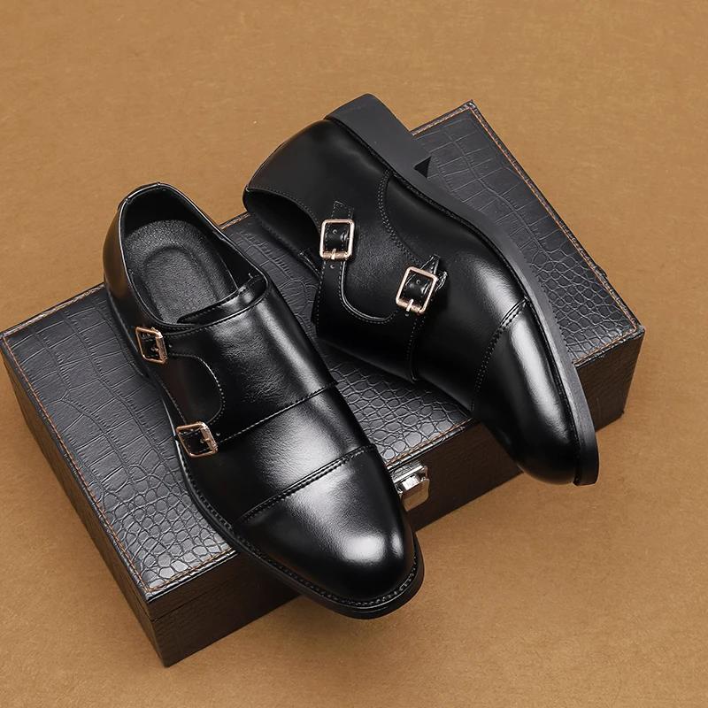 Men Shoes Leather Oxford Luxury Dress Shoes Comfortable Gentleman's Stylish Business Formal Shoes Flats 38~48