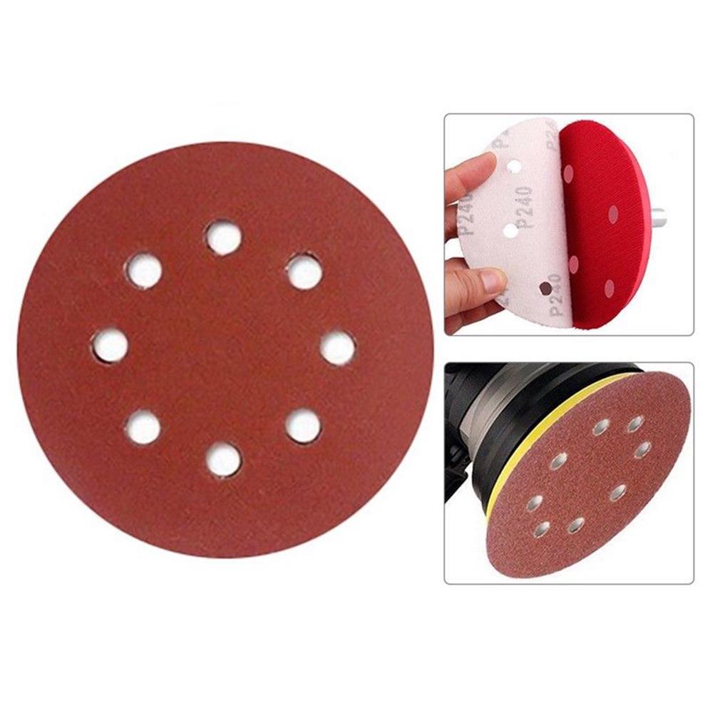 25x 5'' 8 Hole Sanding Disc Sander Sandpaper Grit 400 600 800 1000
