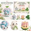 3D Beaded Plant Spirits DIY Kit 4-Piece Set Includes Step-by-Step Instructions All Materials Included Beginner Friendly Crafting Project
