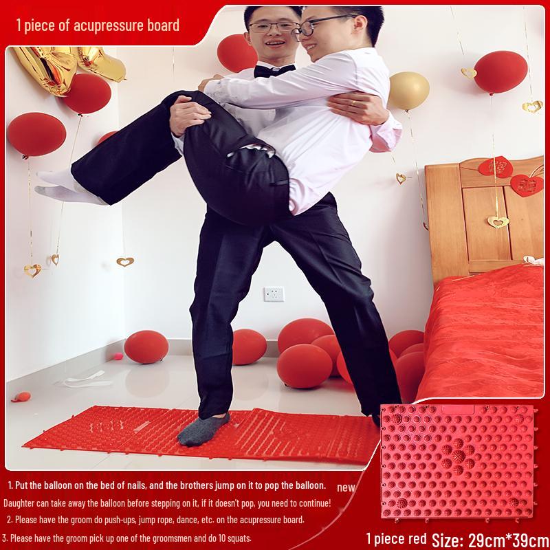 Bridal Prank Props: Groom's Morning Game Cards & Creative Photo Set