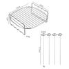 Air Fryer Backen Rack Metall Quadrat/Rund/Rechteck Ofen Grill Racks Airfryer Zubehör