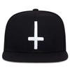 Cappelli Hip-hop Unisex Ricamo a Croce Piatto Primavera Autunno Outdoor Regolabili Casual Berretti da Baseball Cappello Parasole