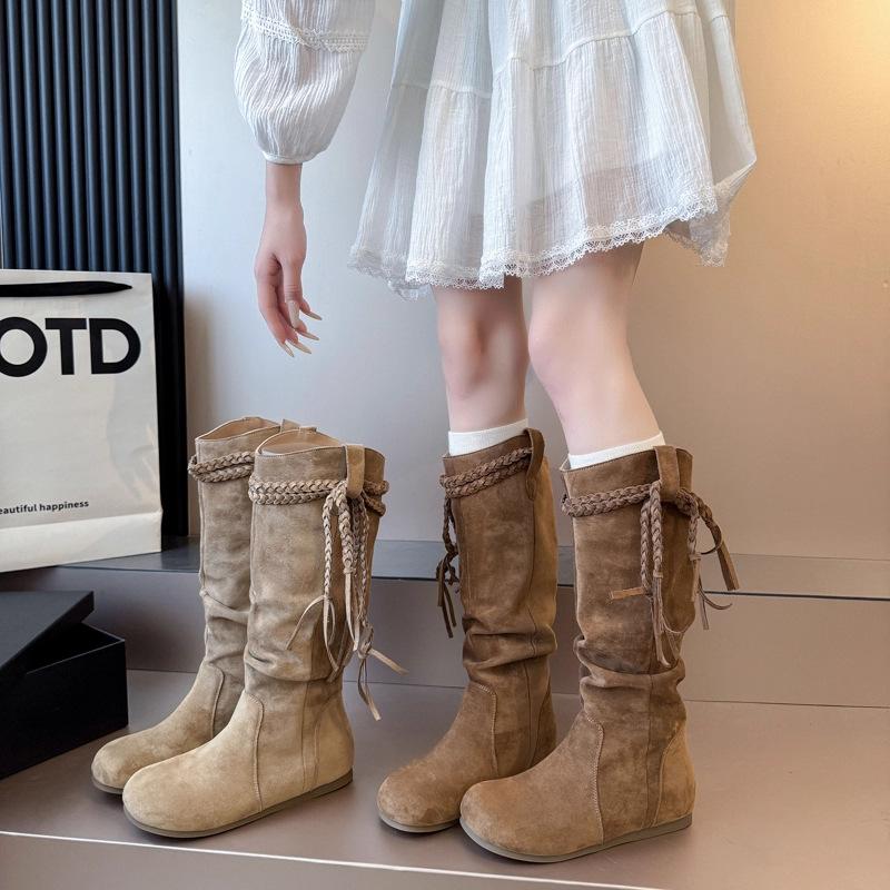 Canvas Martin boots women's summer 2025 new short boots thick-soled versatile breathable shell head high-top boots children's tide