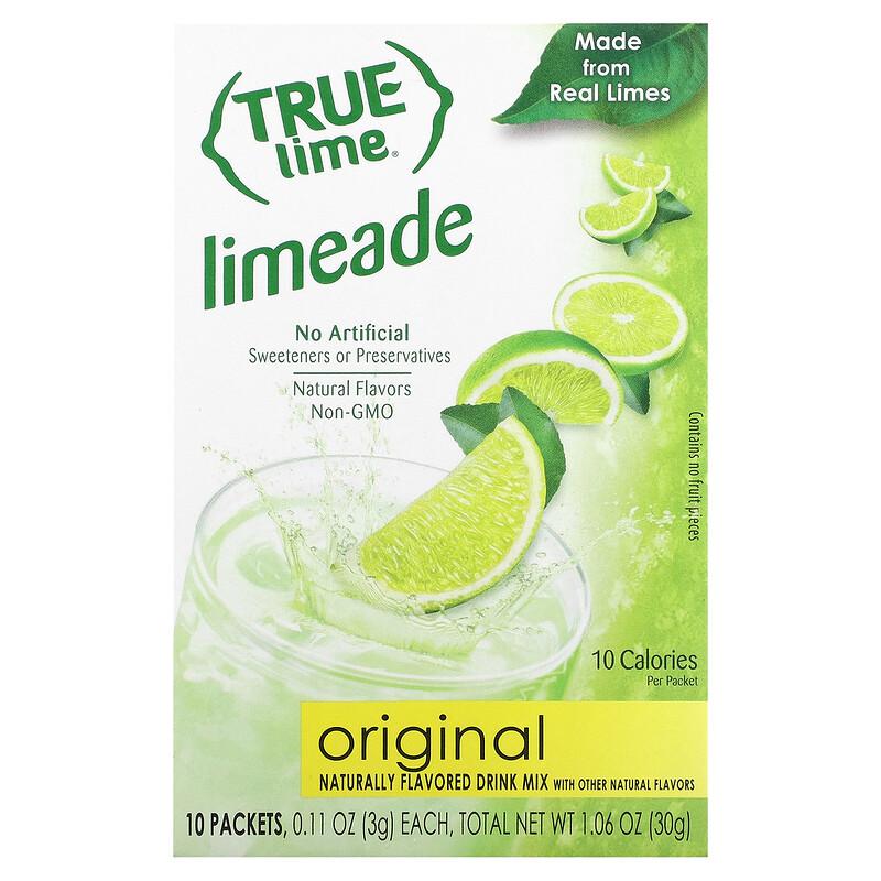 True Lime, Limonade, Original, 10 Beutel, 0,11 oz (3 g) Jeder