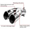 3 Inch Exhaust Tip, Universal Stainless Steel Exhaust Tailpipe Dual Tailpipe Slant For Most Cars