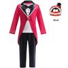 Ragazza Anime Cartone Animato Pomni Raghata Jax Caine Costume Cosplay Incredibile Circo Digitale Cosplay Clown Tuta per Bambini Ragazzi Costume di Halloween
