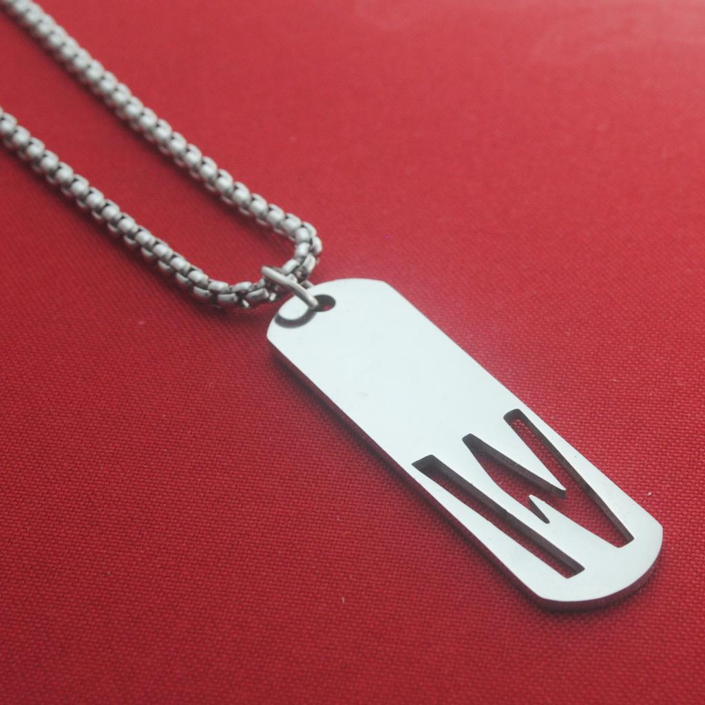 Titanium Steel English Letter Pendant Stainless Steel Unisex Versatile Fashion Accessories Couple Jewelry Necklace