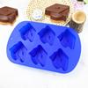 6 Cavity 3D Graduation Hat Design Silicone Mousse Mould Chocolate Mold Diy Candle Model Chiffon Cake Decorating Tools Bakeware