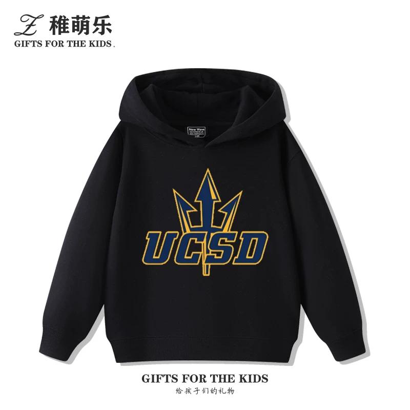 Fun UCSD (University of California, San Diego) Print Kids' Hoodie – Cute, Versatile Fall/Winter Pullover for Boys and Girls
