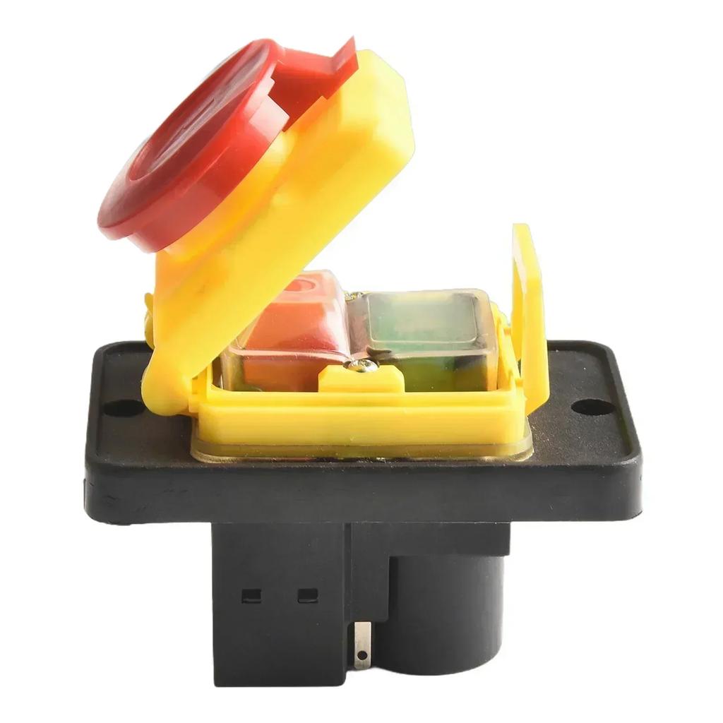 15A Switch Momentary Switch IP54 Protection Level Safety Switch Sturdy Construction Undervoltage Protection Green Start Button