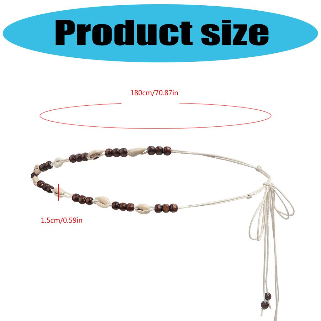 Ethnic Handmade Braided Belt Adjustable Waistband For Music Festivals And Outdoor Activities