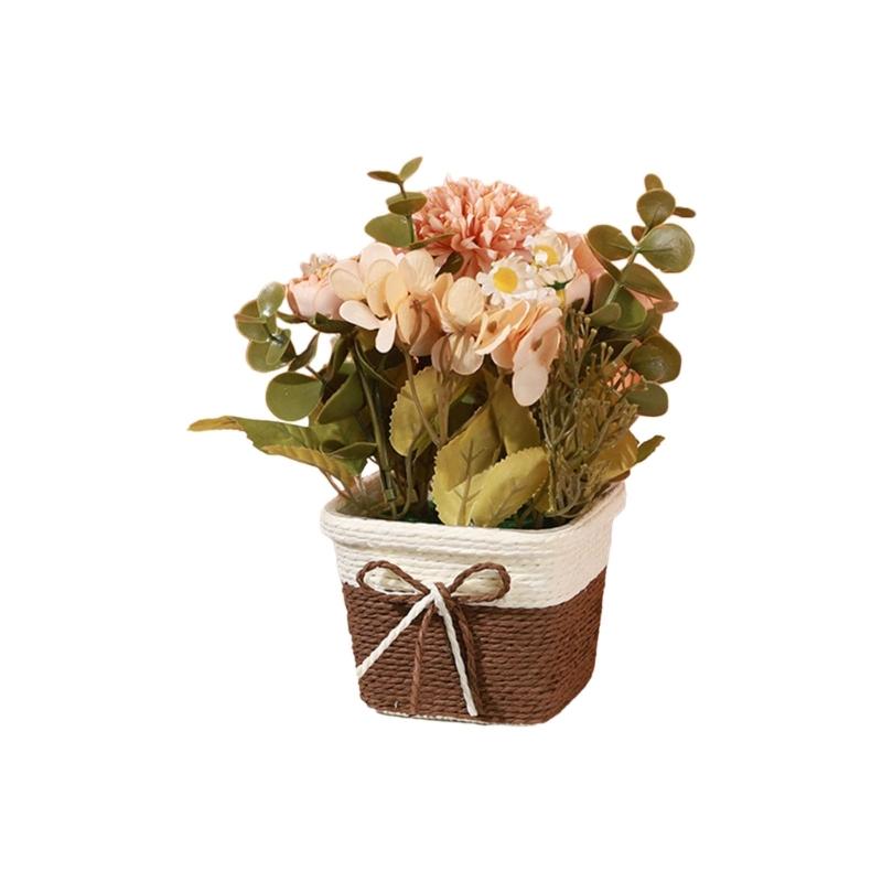 Tabletop Artificial Flower Decorations Simulation Potted Plant Ornaments