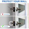 Door Stopper for Wall, Door Knob Wall Protector - 8 PCS Clear Silicone Bumpers with Strong Adhesive, Shock Absorbent Noise Reducing Guards for Doors,