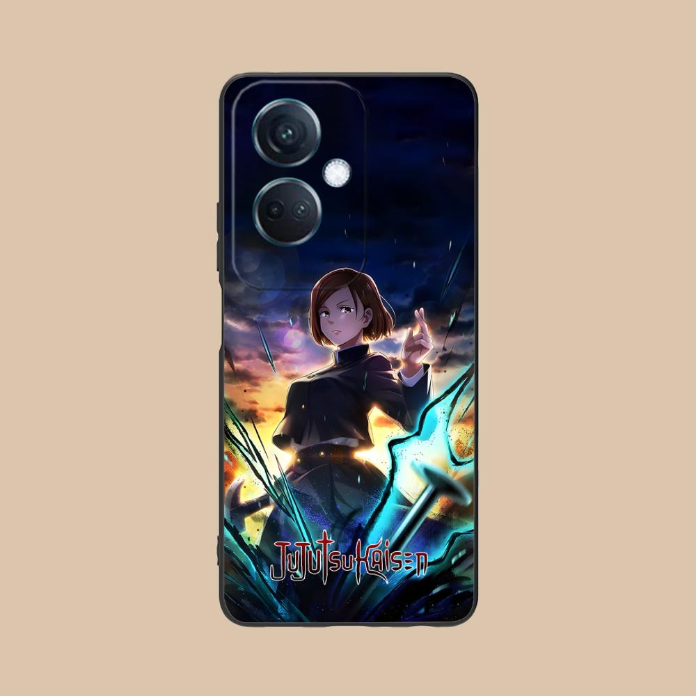 Jujutsu Kaisen Nobara Mobile Phone Case for OPPO Reno 14 13 12 11 10 9 8 7 6 5 F T Pro 5G Colorful Printing Cover Cover Pretty