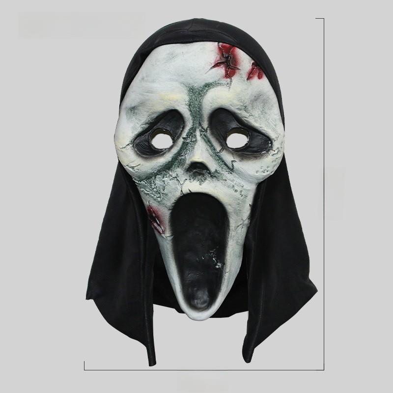 Mask Scream White Skull Ghost Face Masquerade Halloween Party Mock Gift Prop