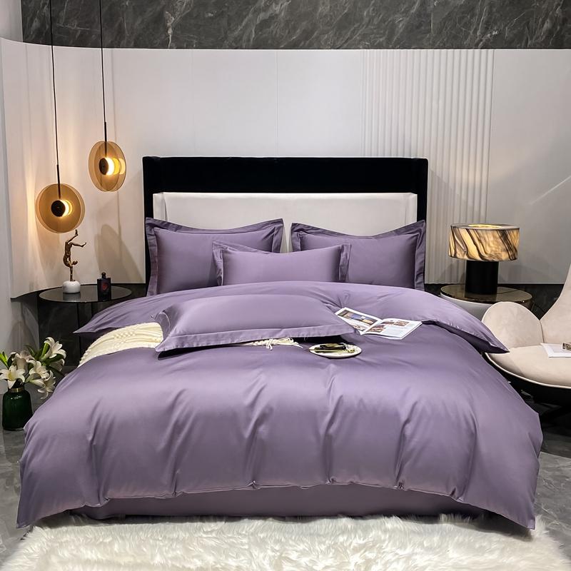 100% Egyptian Cotton Duvet Cover Luxury Solid Color Comforte Quilt Cover for Single Double Queen King Bed Soft Skin-friendly 1pc
