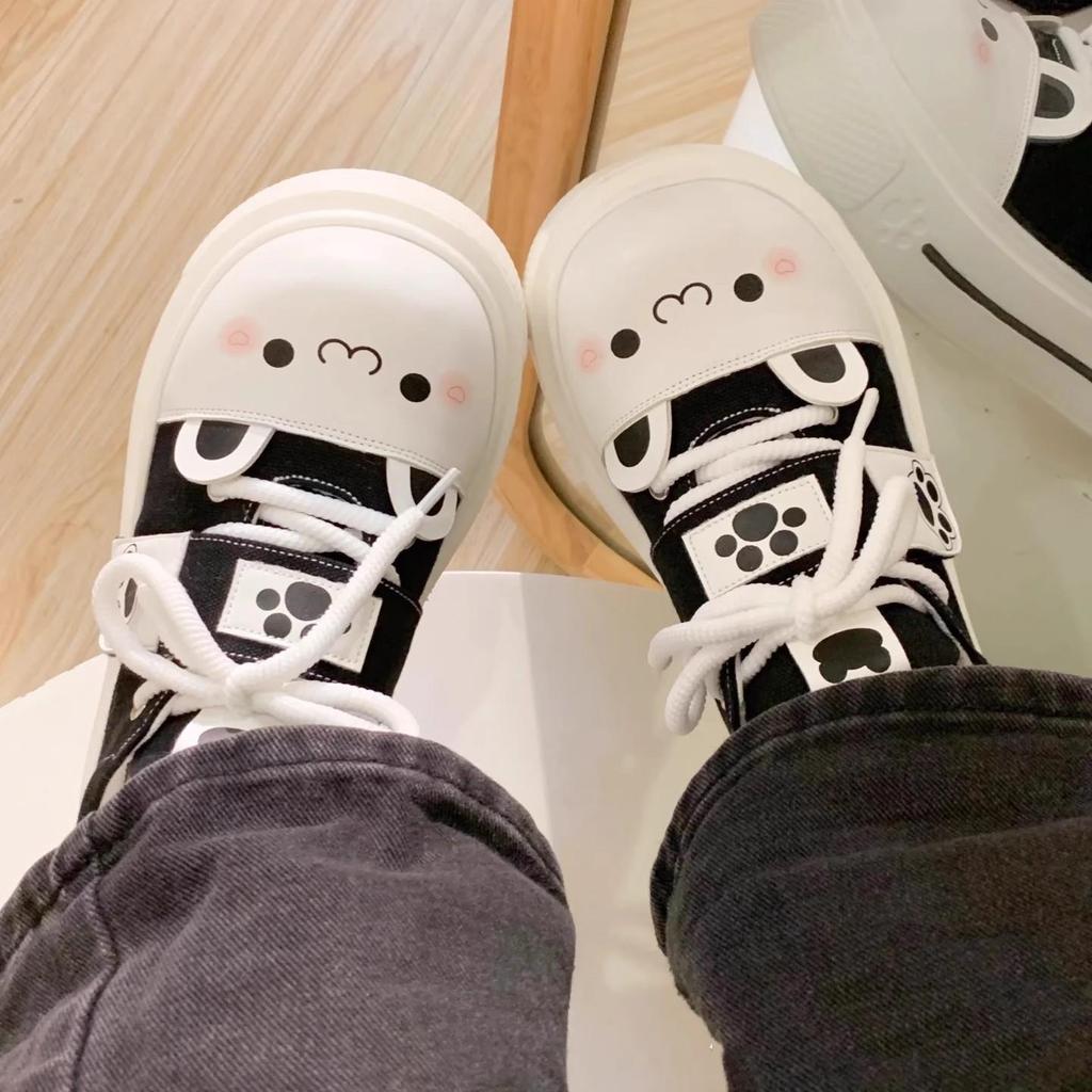 Plátěné boty dámské podzimní a zimní nové kulatá špička suchý zip tenké prodyšné s plochou podrážkou sportovní boty