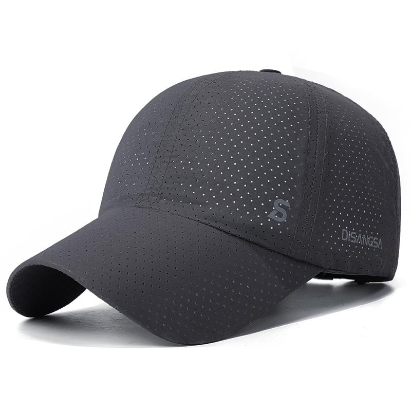 Quick-Drying Baseball Cap Outdoor Sports Running Sun Hat темно-серого
