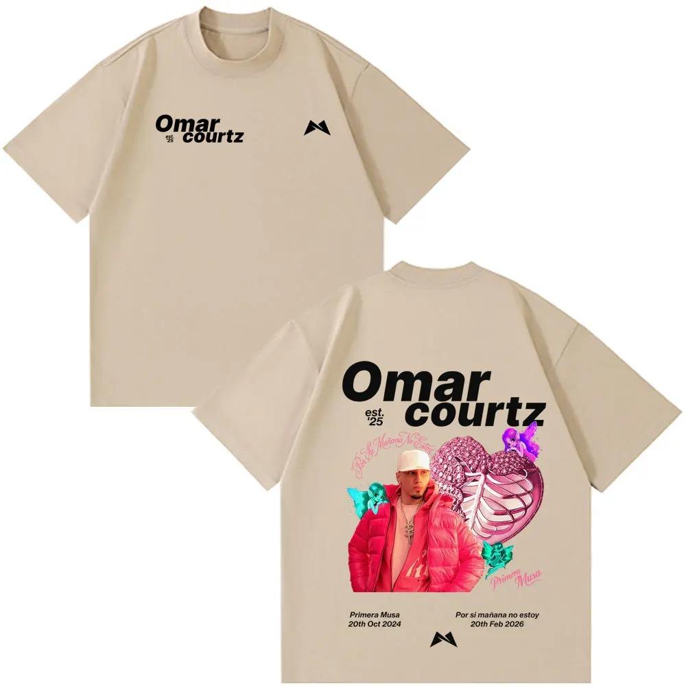 Rapper Omar Courtz Por Si Manana No Estoy Album Print 2026 T Shirt Men Women Hip-hop T-shirt Cotton Aesthetic Trendy T-shirts