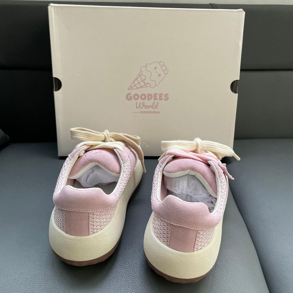 Real Spring New Baijingting GOODBAI GOODEES Special Ice Cream Mesh Bread Fluffy Shoes