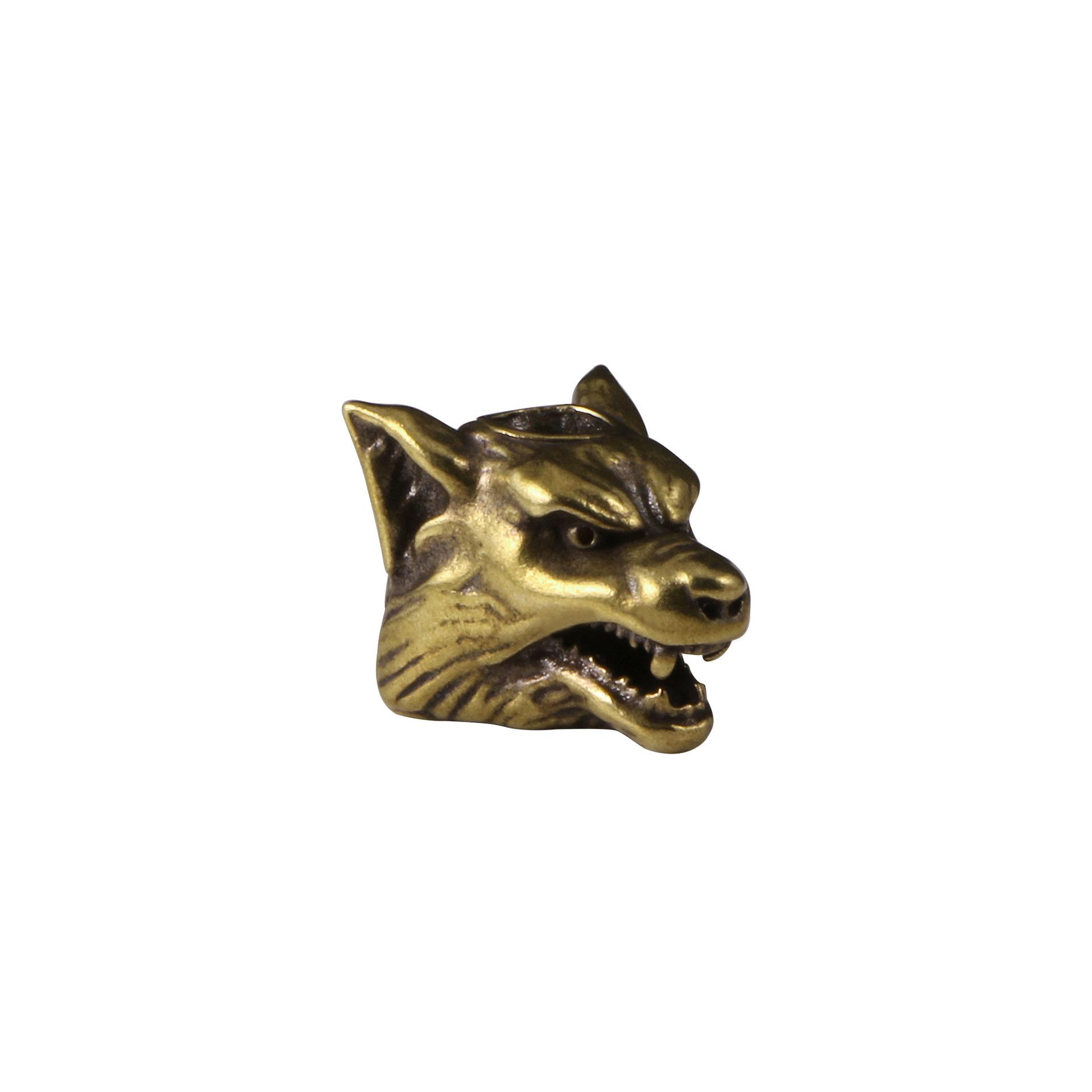 

Фигурки волчьей головы из латуни Сделай сам Животное Свирепый волк Античная медь Поделки Брелок Ожерелье Подвеска Браслет Домашние аксессуары