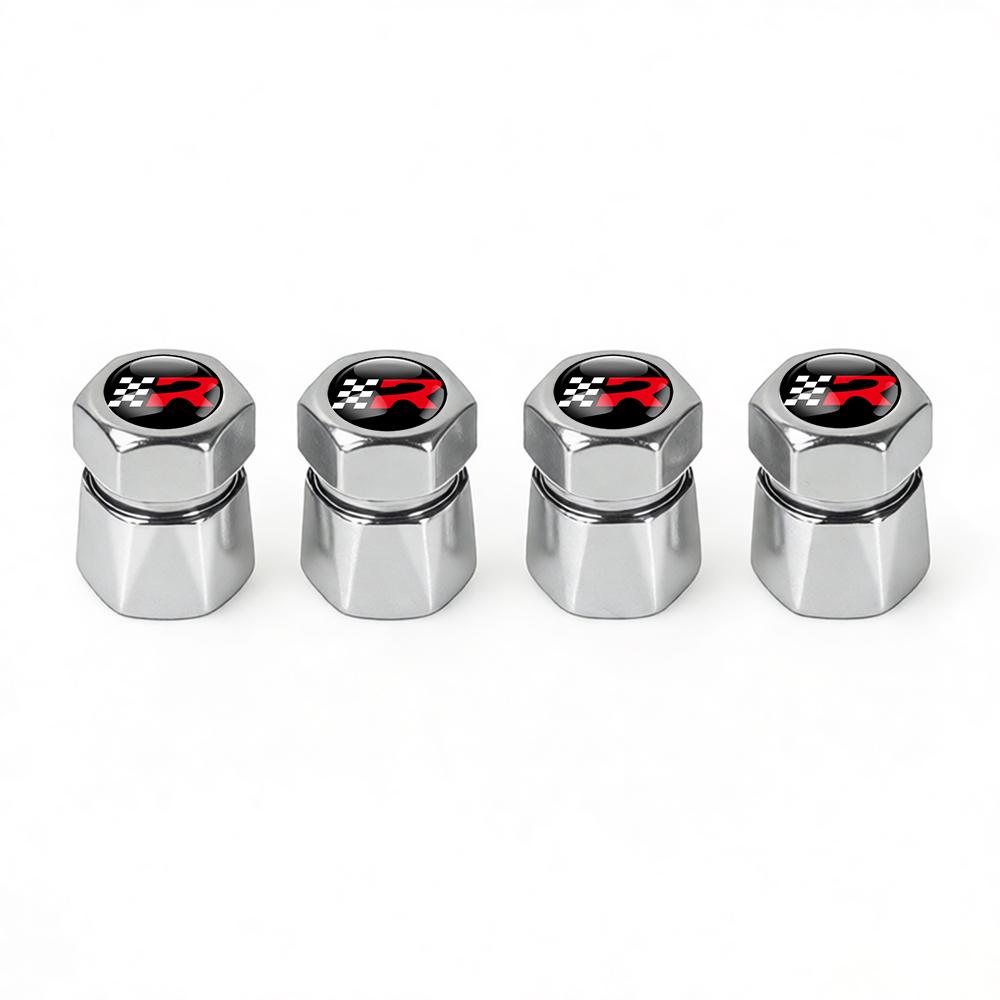 Wzbn2 4Pcs Car Decoration Wheel Tire Valve Caps Cover Badge For SEAT Ibiza Cupra FR Racing Arona Ateca Altea Arosa E-Racer Formentor