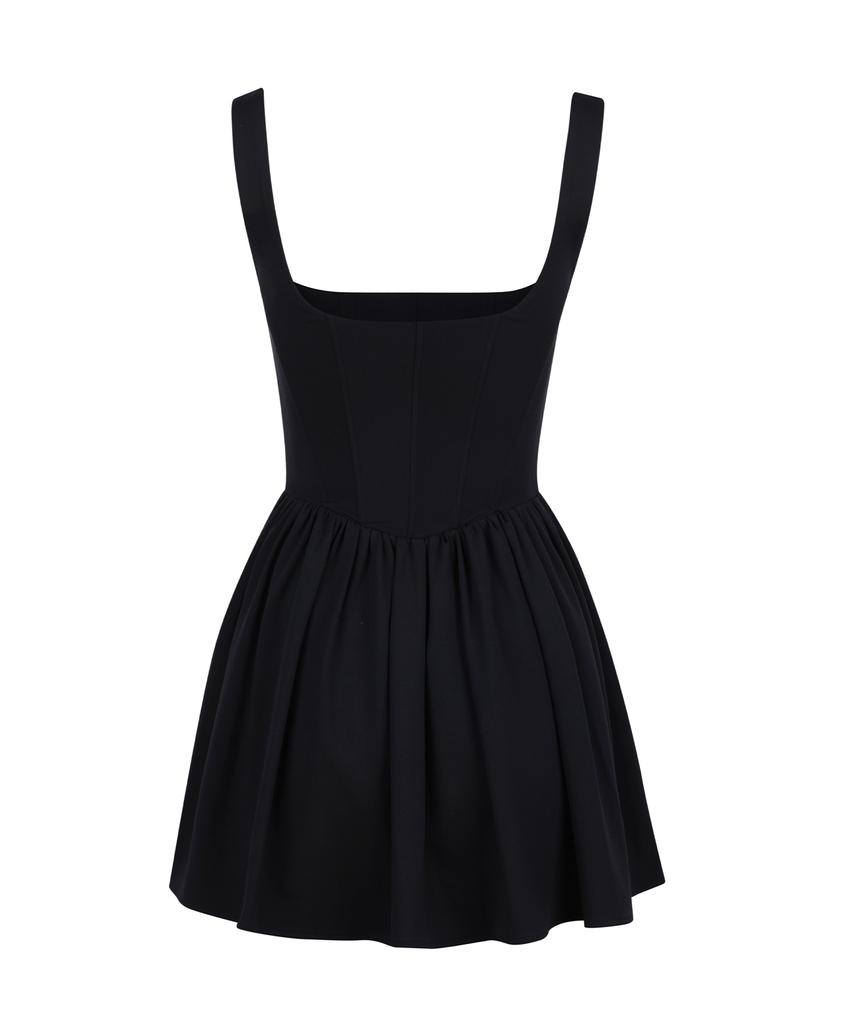 YOUHEE Basic Corset Dress Black