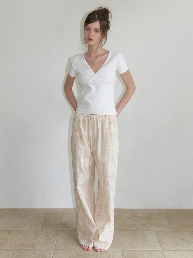 Liel Liv Banding Pants (Beige)
