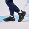 Erke Childrens Mingao 2.0 Mesh Version Comfortable Fashion Fitness Test Low-Top Running Shoes Kids sneaker Black Yellow 65124303070-013