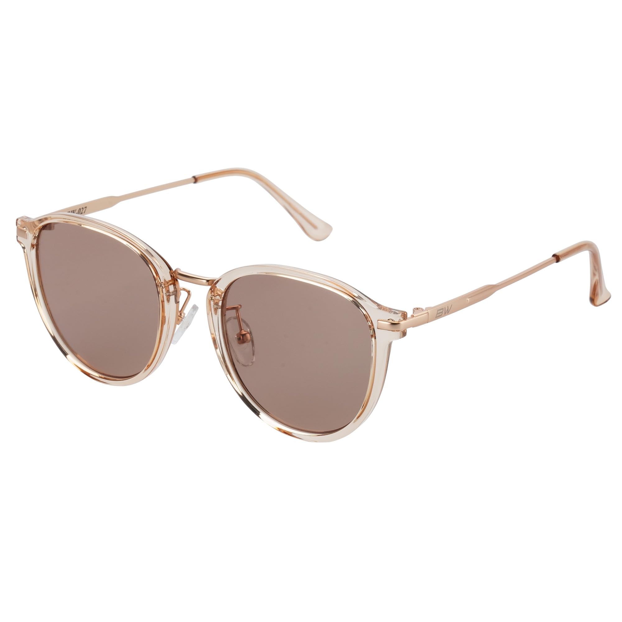 

Bunny Walk Polarized Sunglasses Clear Amber Lens BW-027 BW-0273C HC-BROWN Pop-up