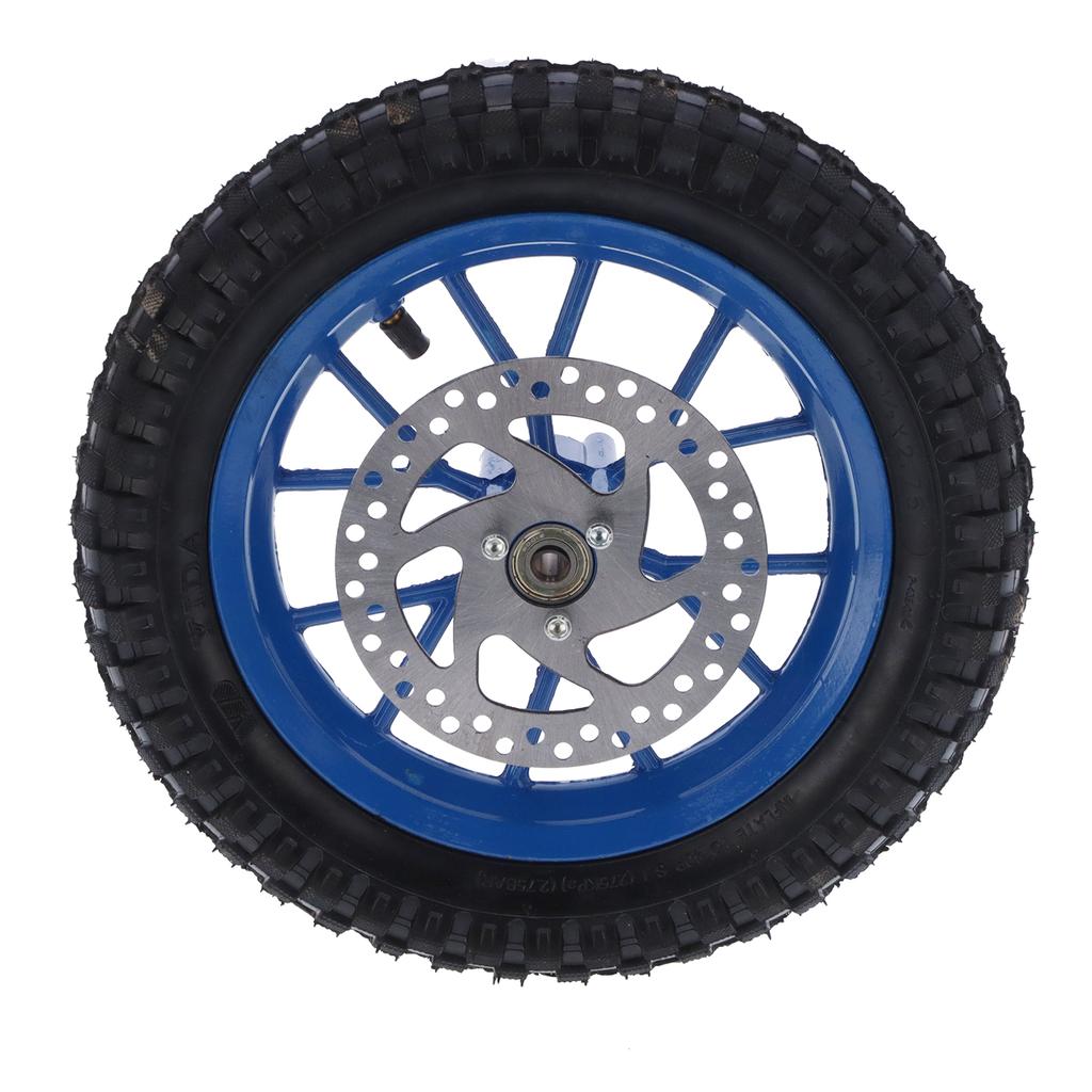 Gummi-Vorderradreifen 12,5x2,75in Scheibenbremse Kettenradschrauben für 47cc 49cc 2-Takt Mini Dirt