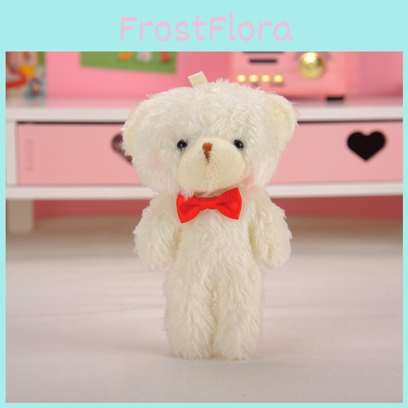 Cute Bow-tie Bear Keychain Adorable Plush Toy Bag Accessory Stuffed Animal Gift
