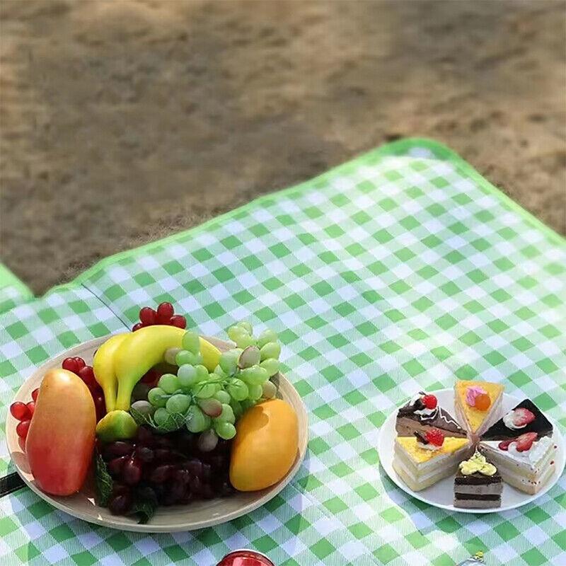 Outdoor Picnic Mat Waterproof Large 2x2.3m Folding Beach Blanket Portable Moistureproof Thickened for Camping and Spring Out