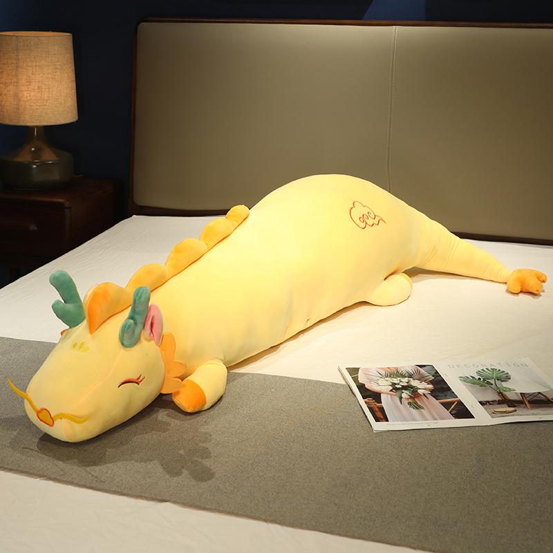

2024 Большой размер Плюшевая игрушка Счастливый дракон Длинная подушка Каваи Мягкие игрушки Дракон Плюшевые игрушки Подушка Аниме Мягкие игрушки Домашний декор about 80cm