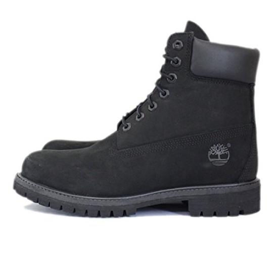 Timberland ICON 10073 Premium Black US 6-inch Boot, Nubuck, TB016, 8.5 (approx. 26.5cm)