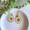 Chrysanthemum Pendant Earrings & Necklace - Fashionable Cross Design