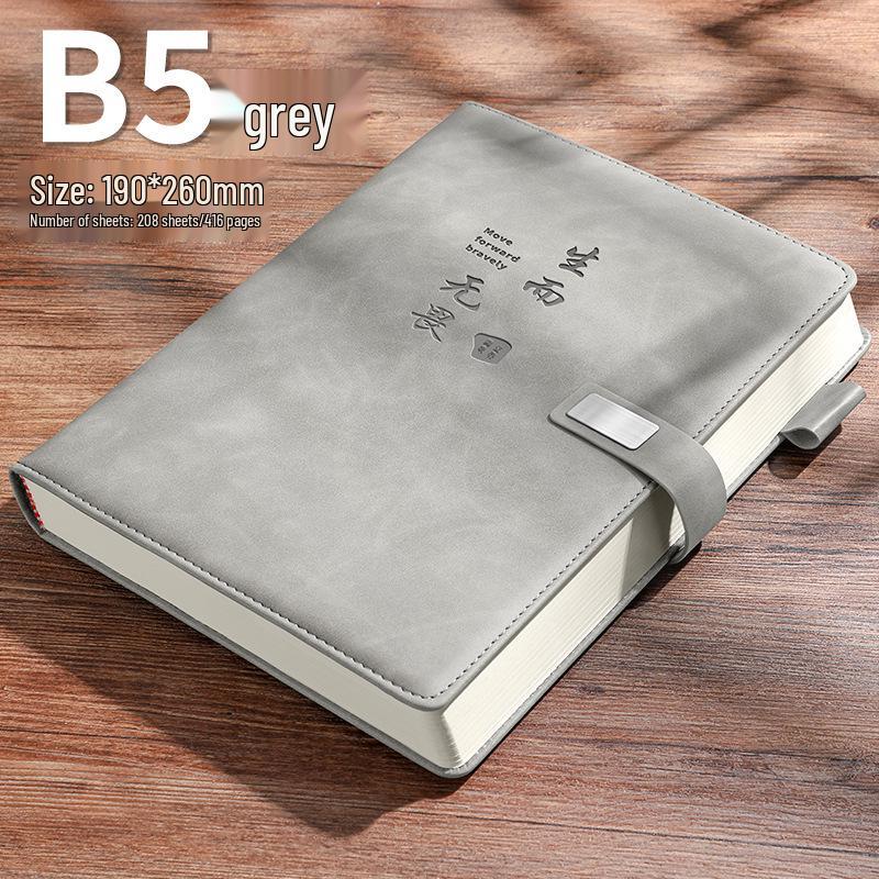 A5 Retro kožený zápisník: Jednoduchý deník v korejském stylu pro obchodní jednání a studenty