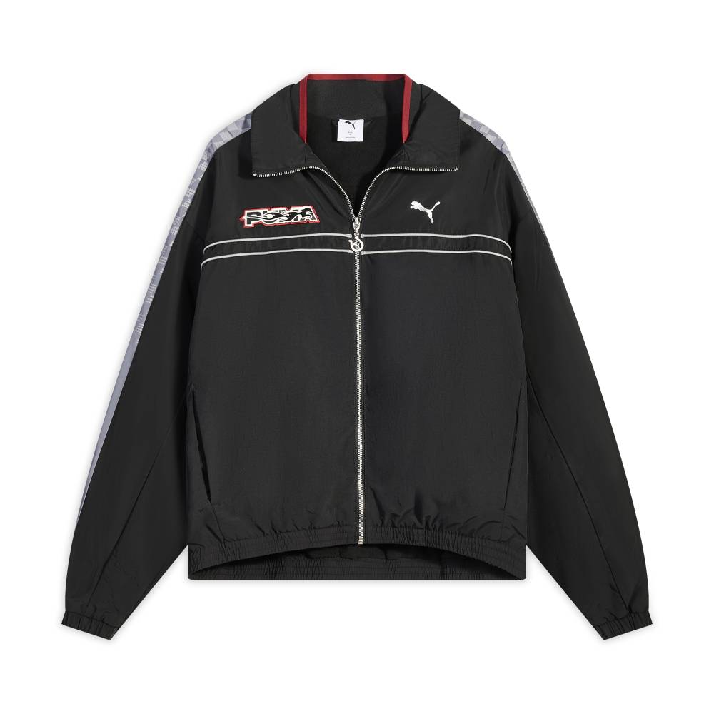 

Куртка Puma T7 FW25 Pace Ahead с имитацией двух частей, в гоночном стиле, из флиса, ветрозащитная, водоотталкивающая, отводящая влагу, свободная, с длинным рукавом 636082-01 L