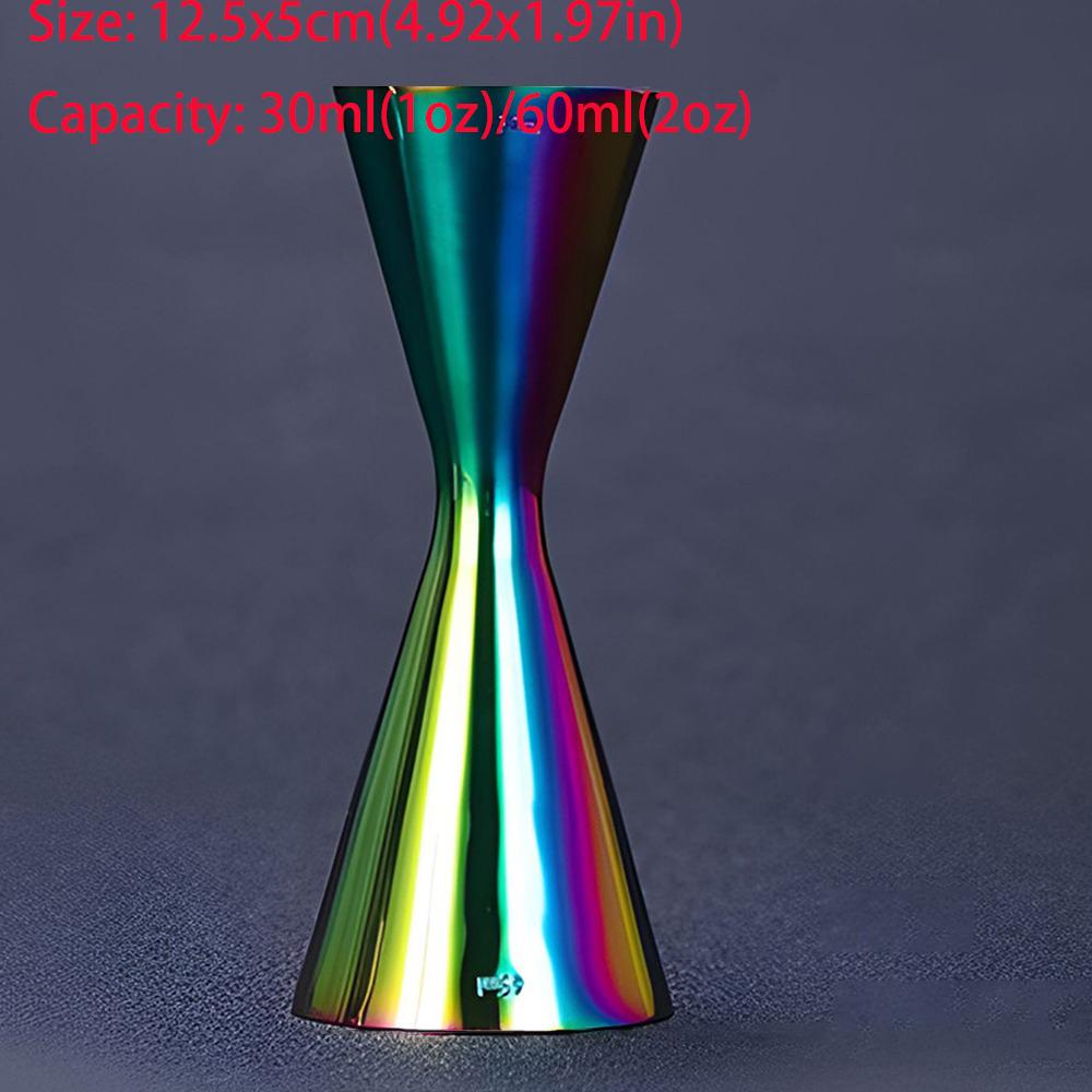 15/30ml oder 25/50ml Cocktail Bar Jigger Design Japanischer Edelstahl Messbecher Jigger Double Spirit Barkeeper Küchengadg