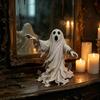Yousheng Halloween Ghost Figurine, Spooky Scream Face Ghost Resin Statue for Indoor Shelf, Tabletop Centerpiece, Home Office