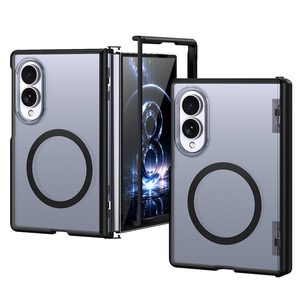 For Magsafe Magnetic Phone Case For Samsung Z Fold 8 Ultra 7 Fold8 5G Hinge Full Protection TPU+PC Shockproof Protective Cover