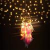 Unicorn Dream Catcher with Light Feathers and Colored Beads Sensor