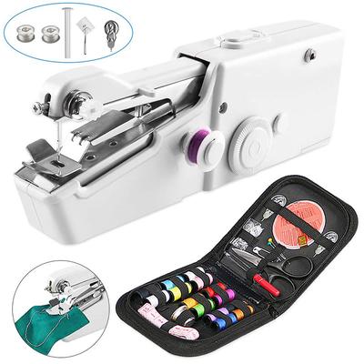 Portable Handheld Sewing Machine Kit Needle Sewing Sewing Cordless Clothes Fabric Electric Sewing Machine with 27PCS Sewing